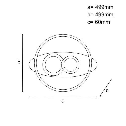 LED DESIGN MENNYEZETI LÁMPA+VEZÉRLÉS 105W