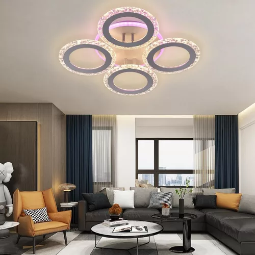 LED DESIGN MENNYEZETI LÁMPA+vezérlés 55W