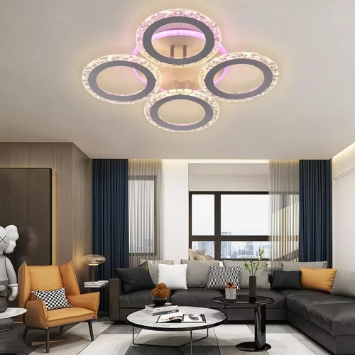 LED DESIGN MENNYEZETI LÁMPA+vezérlés 55W