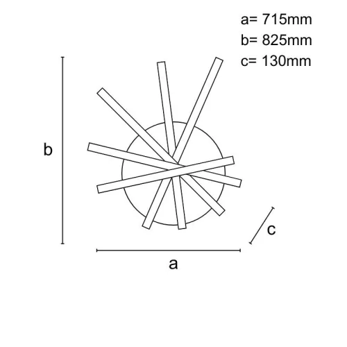 LED DESIGN MENNYEZETI LÁMPA+VEZÉRLÉS 75W