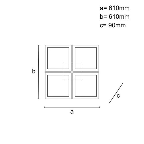 LED DESIGN MENNYEZETI LÁMPA+VEZÉRLÉS 215W