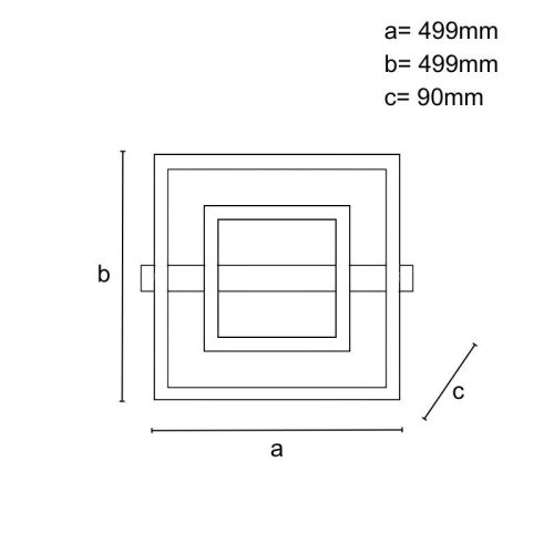 LED DESIGN MENNYEZETI LÁMPA+VEZÉRLÉS 70W