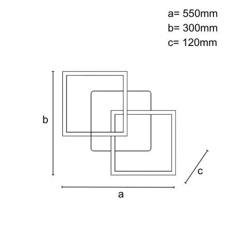 LED DESIGN MENNYEZETI LÁMPA+VEZÉRLÉS 80W