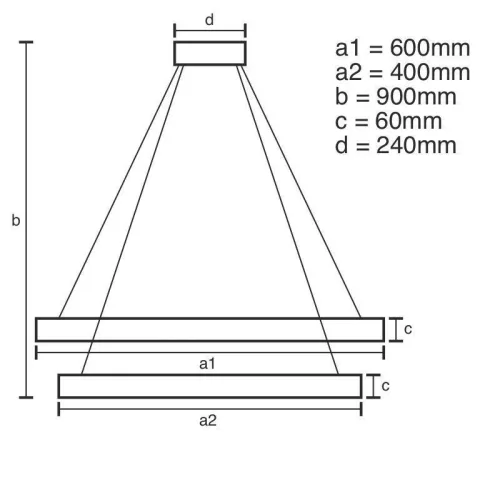 LED DESIGN FÜGGŐLÁMPA+vezérlés 135W
