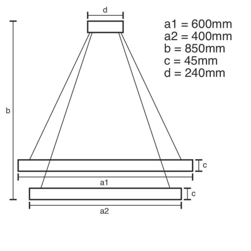 LED DESIGN FÜGGŐLÁMPA+vezérlés 120W