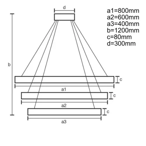 LED DESIGN FÜGGŐLÁMPA+vezérlés 170W