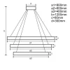 LED DESIGN FÜGGŐLÁMPA+vezérlés 170W