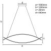 LED DESIGN FÜGGŐLÁMPA+vezérlés 70W