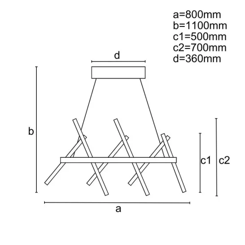 LED DESIGN FÜGGŐLÁMPA+vezérlés 80W