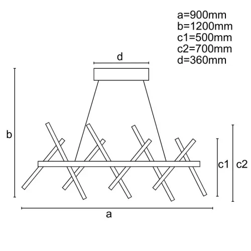 LED DESIGN FÜGGŐLÁMPA+vezérlés 100W