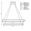 LED DESIGN FÜGGŐLÁMPA+vezérlés 30W