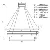LED DESIGN FÜGGŐLÁMPA+vezérlés 45W