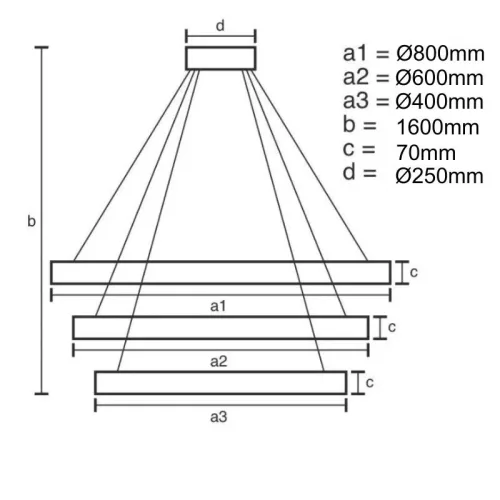 LED DESIGN FÜGGŐLÁMPA+vezérlés 45W