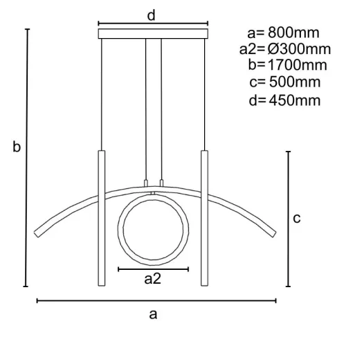 LED DESIGN FÜGGŐLÁMPA+vezérlés 25W
