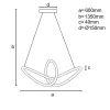 LED DESIGN FÜGGŐLÁMPA+vezérlés 25W