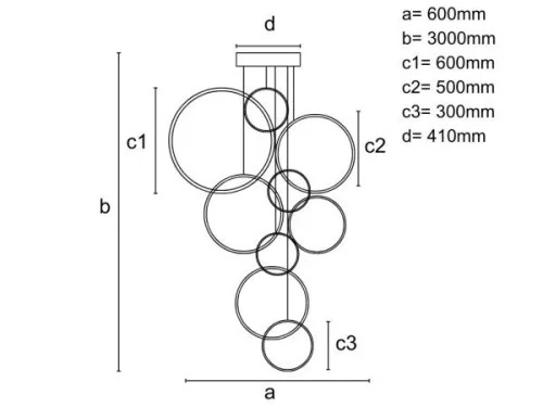 LED DESIGN FÜGGŐLÁMPA+vezérlés 290W