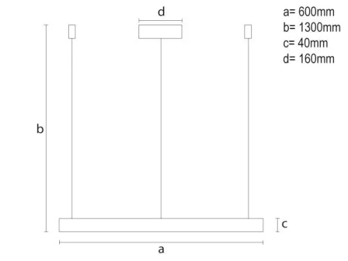 LED DESIGN FÜGGŐLÁMPA+vezérlés 42W