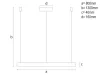 LED DESIGN FÜGGŐLÁMPA+vezérlés 55W