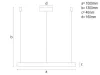 LED DESIGN FÜGGŐLÁMPA+vezérlés 72W