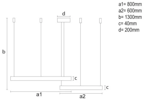 LED DESIGN FÜGGŐLÁMPA+vezérlés 100W
