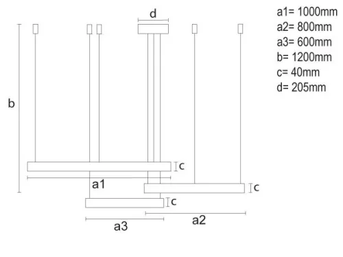 LED DESIGN FÜGGŐLÁMPA+vezérlés 170W