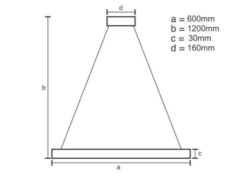 LED DESIGN FÜGGŐLÁMPA+vezérlés 40W