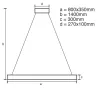 LED DESIGN FÜGGŐLÁMPA+vezérlés 90W