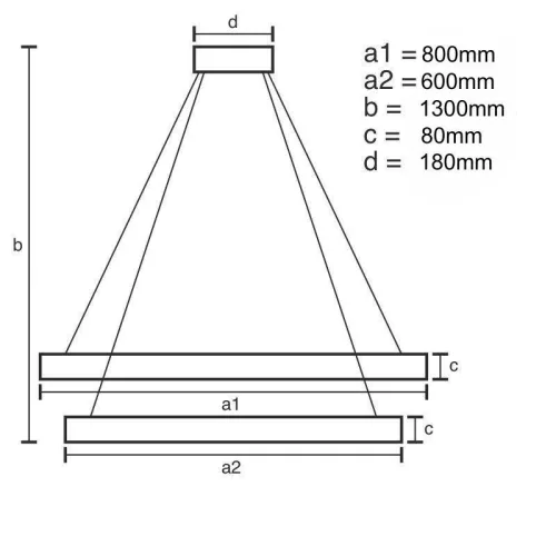 LED DESIGN FÜGGŐLÁMPA+vezérlés 90W