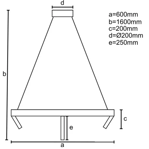 LED DESIGN FÜGGŐLÁMPA+vezérlés 85W