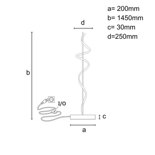 DESIGN LED 50W-OS ÁLLÓLÁMPA