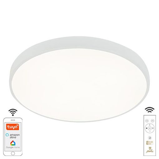 LED MENNYEZETI LÁMPA OPÁL+TÁVVEZÉRLŐ + WIFI 48W