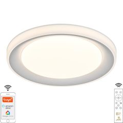 LED MENNYEZETI LÁMPA OPÁL+RGB+CCT+TÁVVEZÉRLŐ+WIFI 24W 