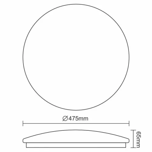 LED mennyezeti lámpa OPAL+távvezérlő 48W