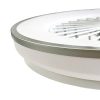 LED MENNYEZETI LÁMPA OPÁL+VENTILÁTOR +TÁVVEZÉRLŐ 48W