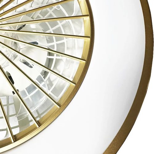 LED MENNYEZETI LÁMPA OPÁL+VENTILÁTOR +TÁVVEZÉRLŐ 48W