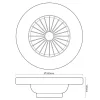 LED MENNYEZETI LÁMPA+VENTILÁTOR+TÁVVEZÉRLŐ 72W