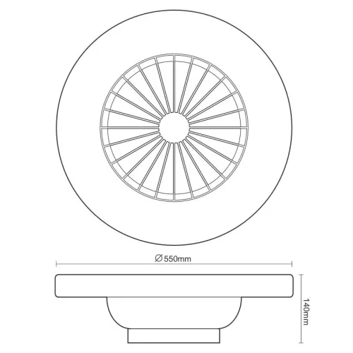 LED MENNYEZETI LÁMPA+VENTILÁTOR+TÁVVEZÉRLŐ 72W