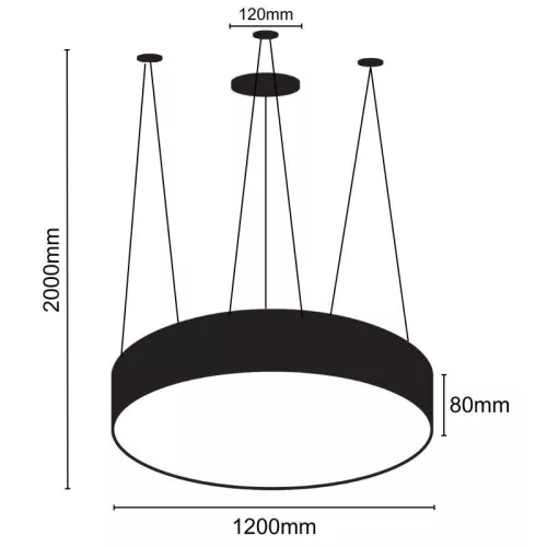 Design  függesztett LED világítás 150W