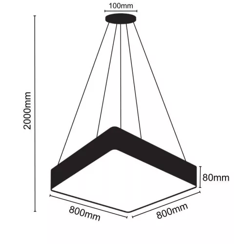 Design  függesztett LED világítás 110W