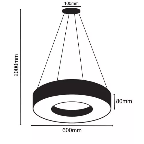 Design  függesztett LED világítás + vezérlés 45W