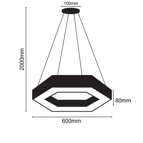Design  függesztett LED világítás 28W