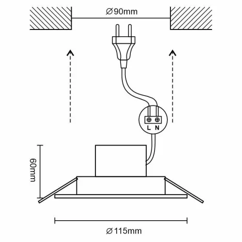 LED PANEL WIFI 10W/IP44/3000-6500K/ FEHÉR