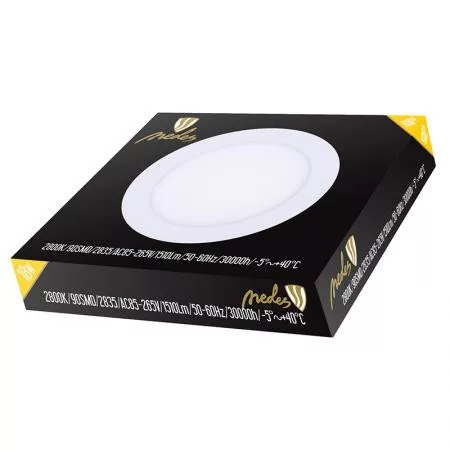 LED PANEL 18W/PR/SMD/2800K/FEHÉR