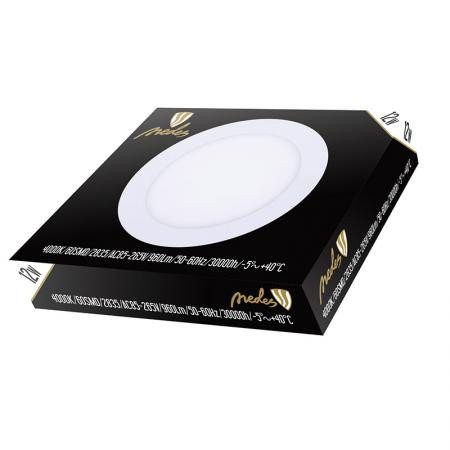 LED PANEL 12W/PR/SMD/4000K/FEHÉR
