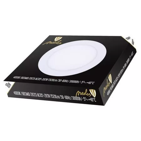 LED PANEL 18W/PR/SMD/4000K/FEHÉR