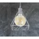 Fehér fém lámpatest 1 x E27