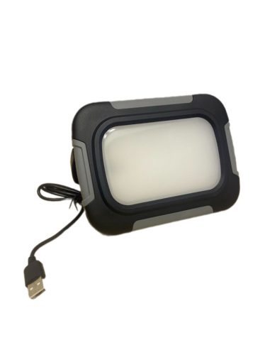 LED reflektor, USB töltővel, hordozható 10 W-os, 350-700 lm natúr fehér