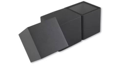 LED Libra 3W-os sötétszürke fali lámpa