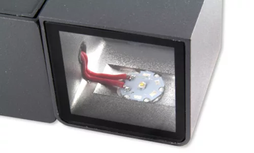 LED Libra 3W-os sötétszürke fali lámpa