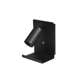   MasterLED Kaliso fekete oldalfali lámpa, GU10-es foglalattal